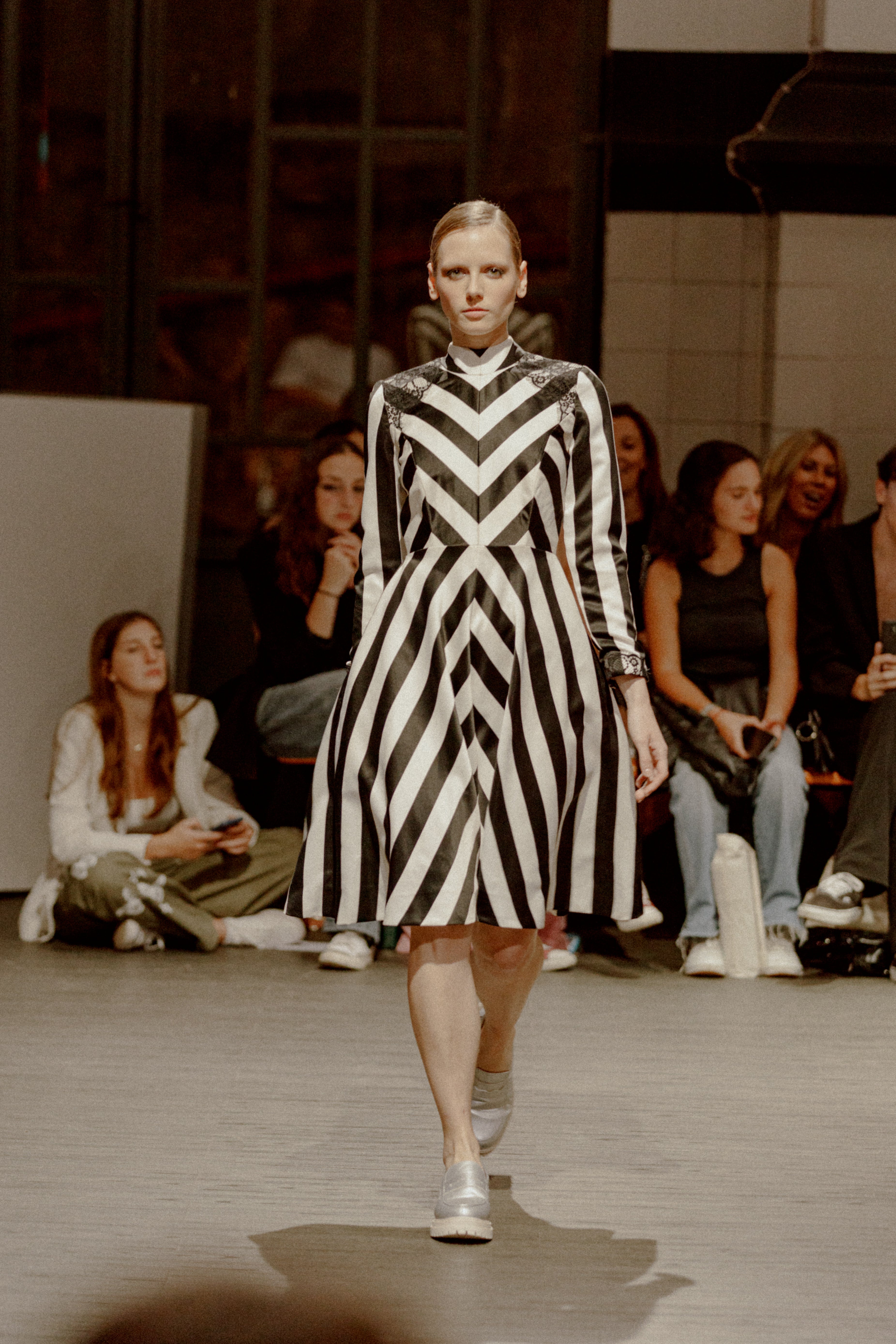Shelby Striped Midi Dress