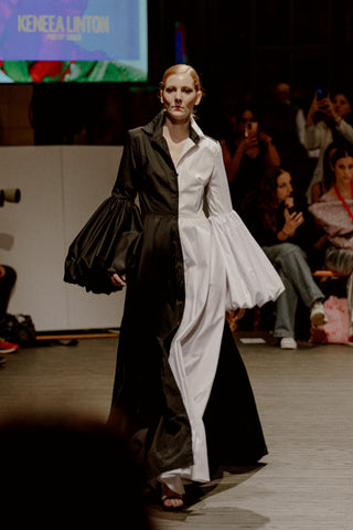 Black and White Bond Girl Gown