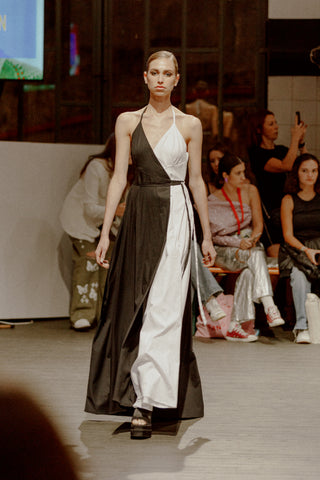 Black and White Bond Girl Gown