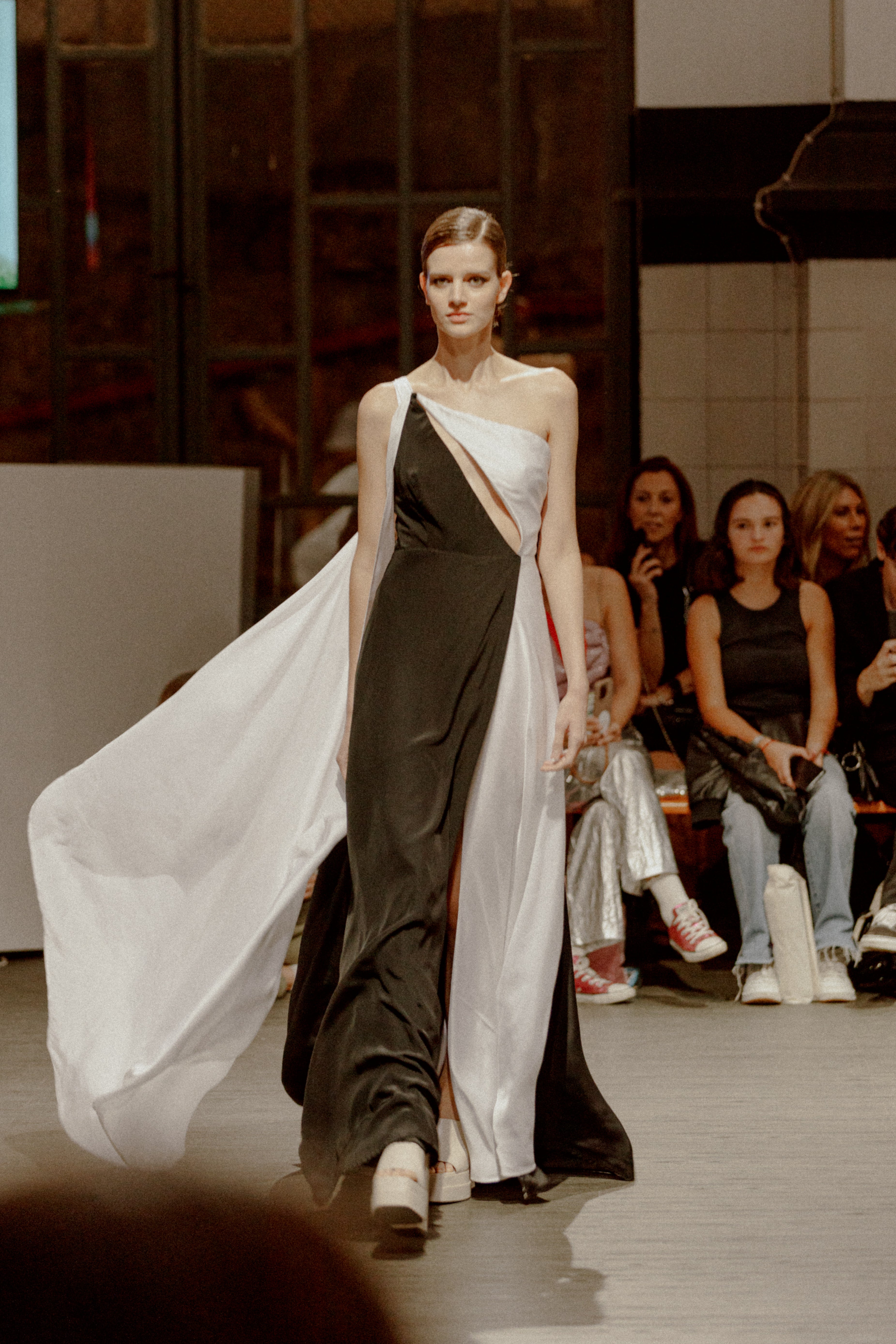 Black and White Bond Girl Gown