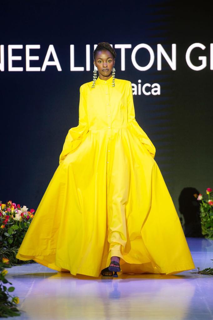 Jamaica Cruise Maxi-Shirtdress with Puffy Sleeves