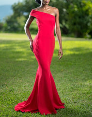 Keneea Linton One Shoulder Fishtail Gown